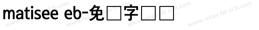 matisee eb字体转换